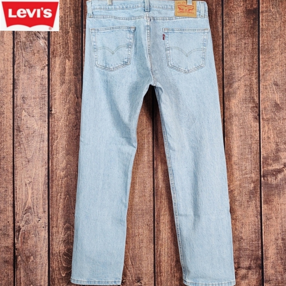 33x30 Vtg Straight Fit Stretch Mens Original Red Tag Mens Levi's Blue Jeans
